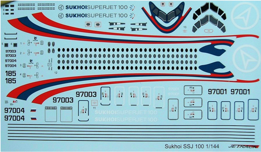 Sukhoi superjet su 100 95 схема салона